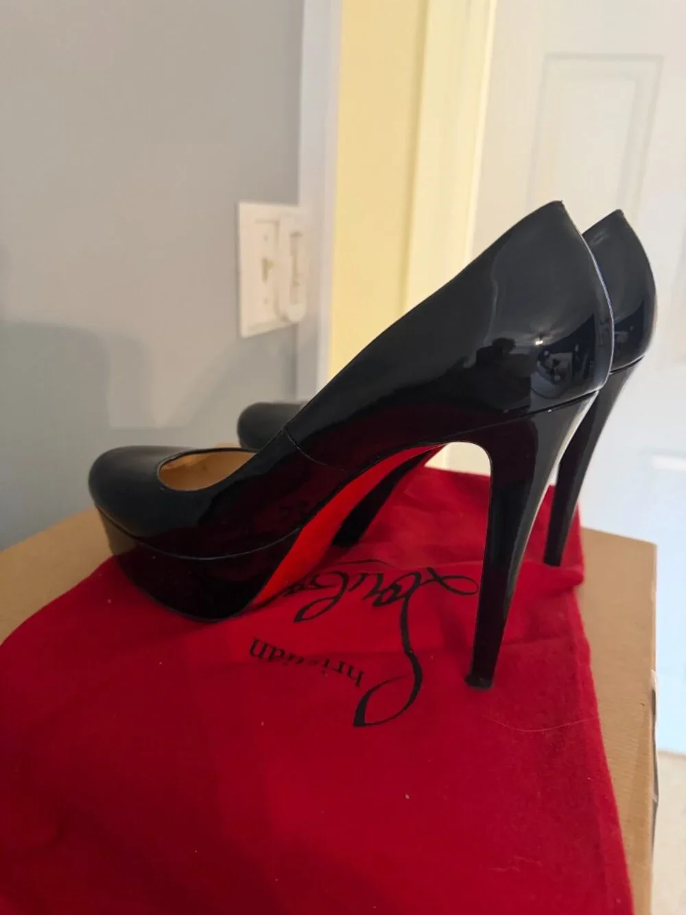 Christian Louboutin Bianca Platform Patent Pump
